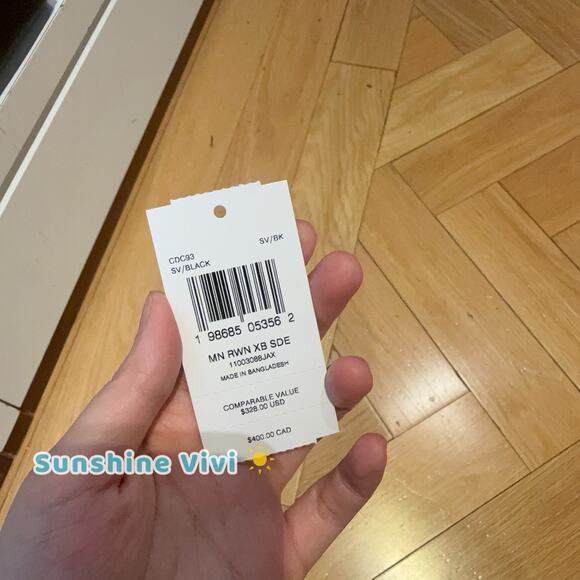 NWT Coach Mini Rowan Crossbody Bag With Cherry Charm In Suede/Sv/Black CDC93 - Picture 9 of 9